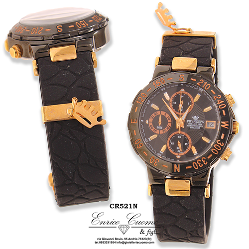 PRYNGEPS CR521N TIMONIER donna chrono total black sport - Gioielleria  Enrico Cuomo
