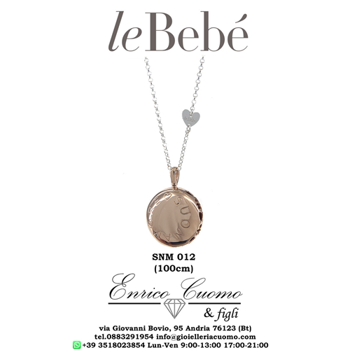 Lebebe Le Lune Suonamore Snm012 Sonaglio Ovale Rosato Collana Donne In Gravidanza Nuovo Chiamangeli Gioielleria Enrico Cuomo