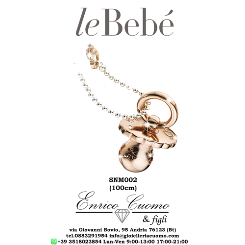 I Ciucci Collana Per Le Donne In Attesa Suonamore Le Bebe Snm 002 Campanella A Forma Di Ciuccio Ramato Gioielleria Enrico Cuomo